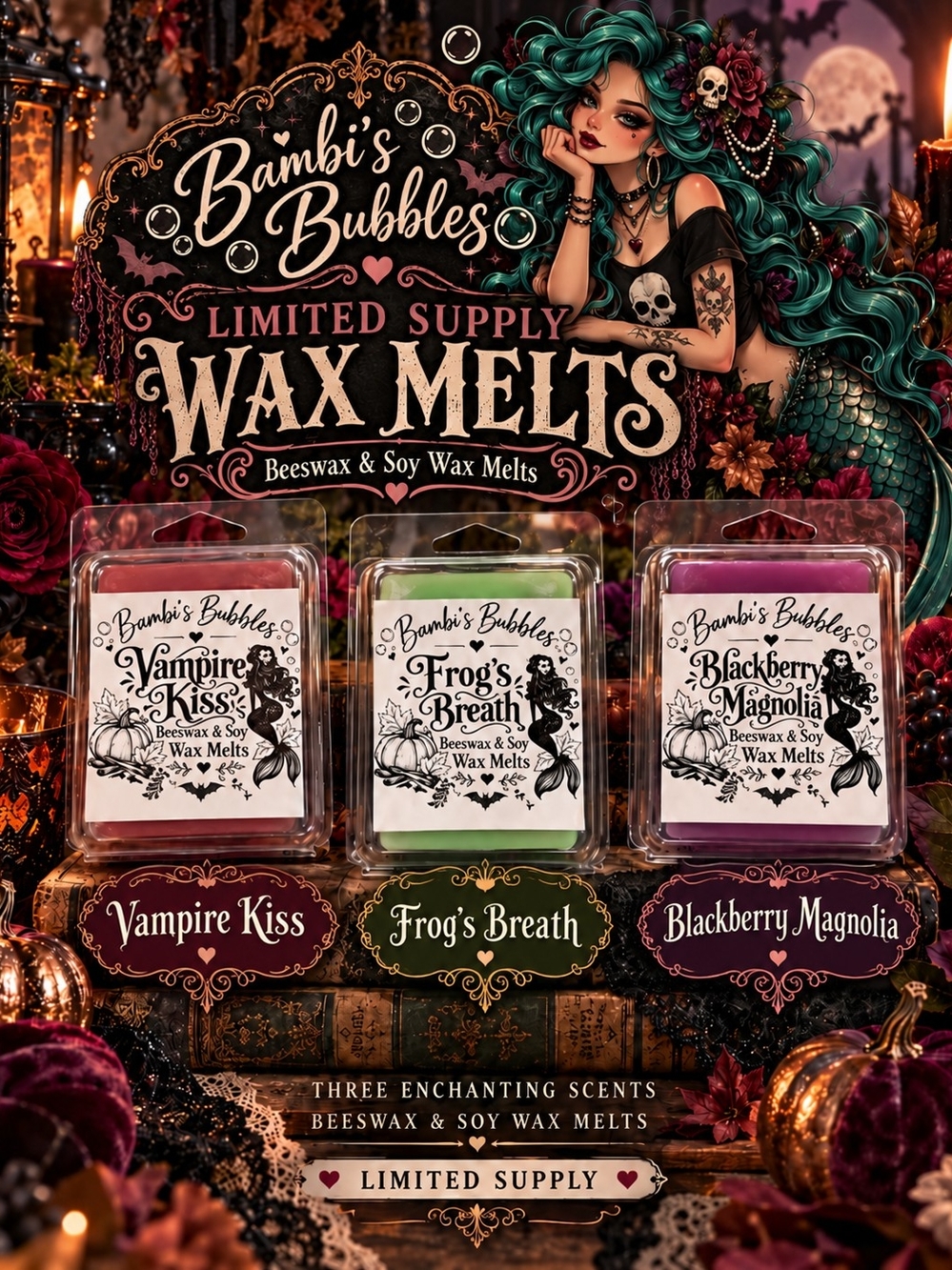 New! Limited Supply Bambis Bubbles Wax Melts - Picture 1 of 6